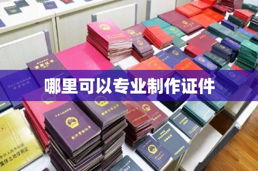 广南哪里可以专业制作证件
