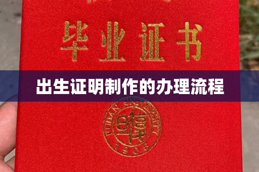 广南出生证明制作的办理流程