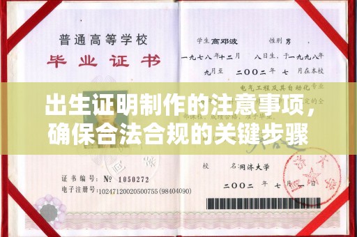 广南出生证明制作的注意事项，确保合法合规的关键步骤