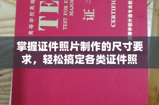 广南掌握证件照片制作的尺寸要求，轻松搞定各类证件照