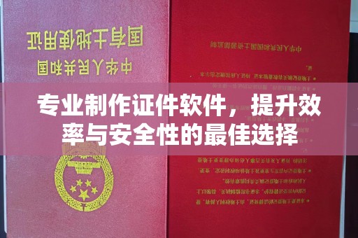 广南专业制作证件软件，提升效率与安全性的最佳选择