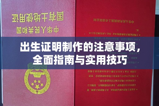 广南出生证明制作的注意事项，全面指南与实用技巧