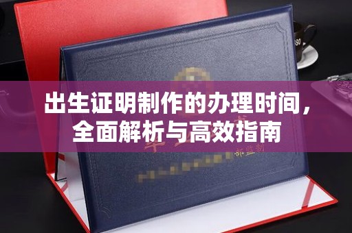 广南出生证明制作的办理时间，全面解析与高效指南
