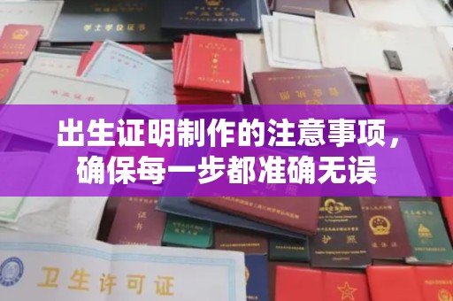 广南出生证明制作的注意事项，确保每一步都准确无误