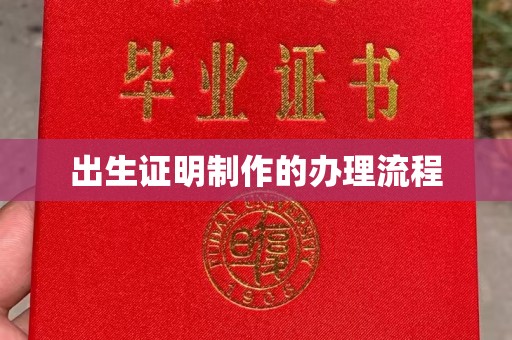 广南出生证明制作的办理流程