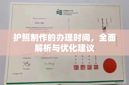 广南护照制作的办理时间，全面解析与优化建议